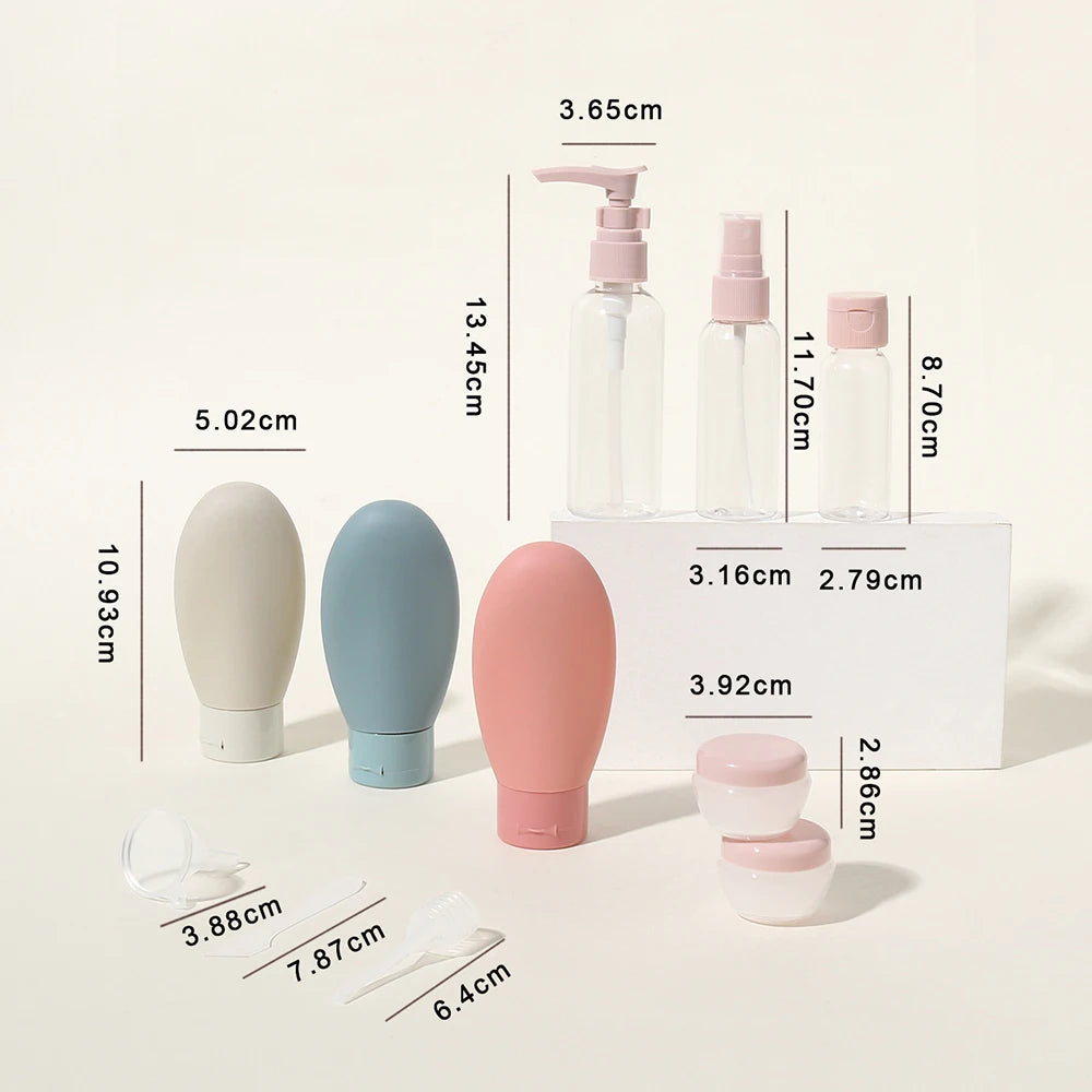 Conjunto De Garrafa Recarregável Para Viagens